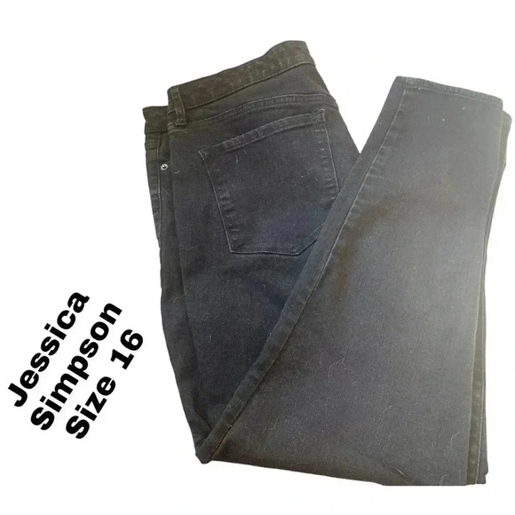 Jessica  Simpson, high rise ankle jean, size 16, EUC - Picture 1 of 6